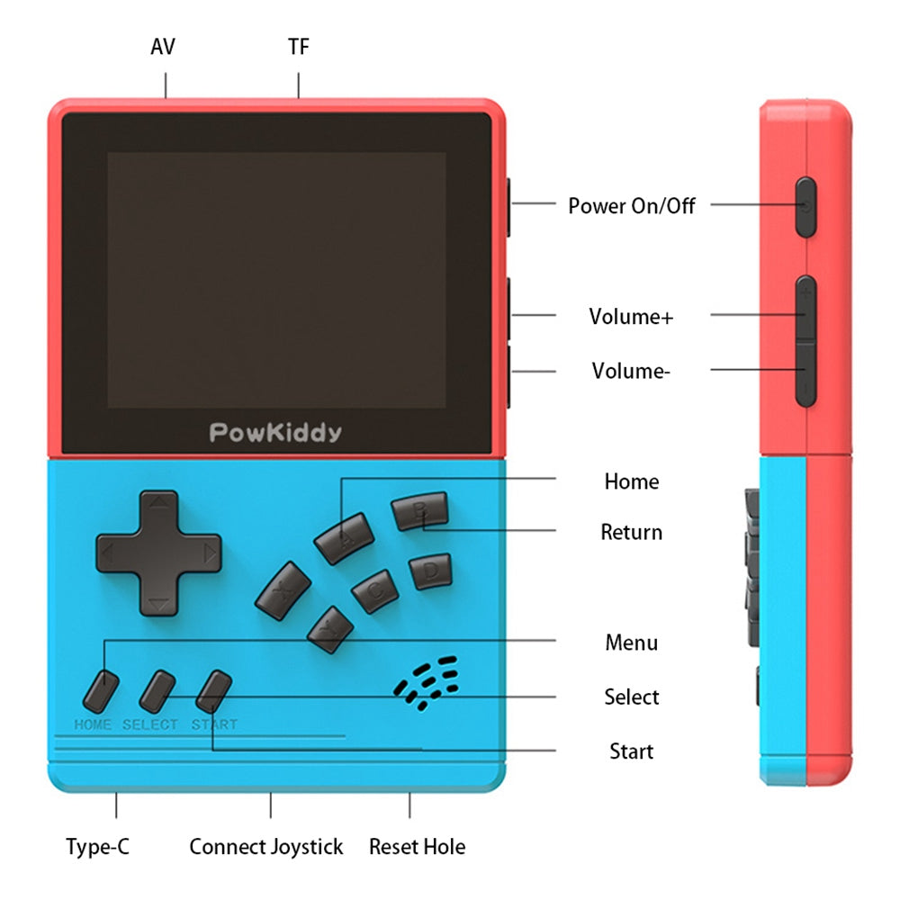 POWKIDDY V2 32GB Handheld Game Console for Children Adults Portable Game Console Support AV Output POWKIDDY V2 32GB Handheld Game Console for Children Adults Portable Game Console Support AV Output